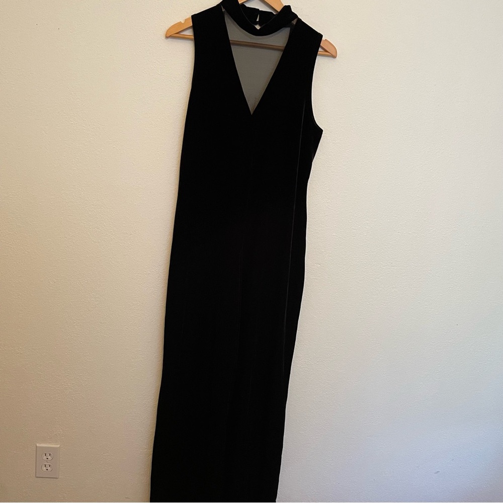 Vintage Morningside Black Velvet Jumpsuit Women’s Size‎ 18 Wide Leg USA